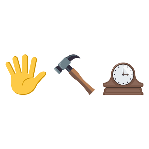 🖐🔨🕰 Emoji Domain EmojiOne rendering